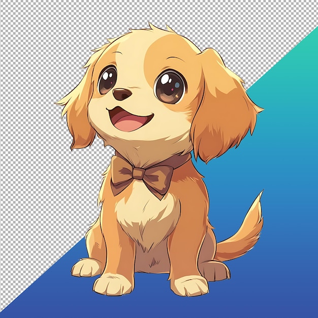 PSD cute dog anime