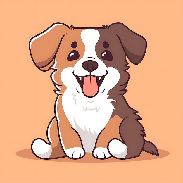 cute dog flat vector graphic simple minimal freepik svg