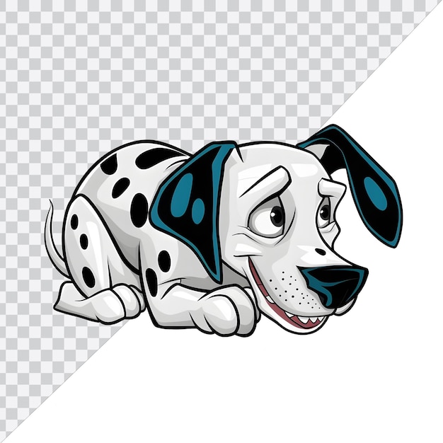 Cute Dog Sitting Cartoon Character