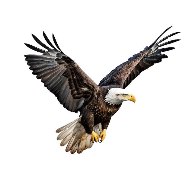 A Cute eagle flying icon vector image