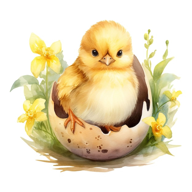 Cute Easter Charm Embrace Spring with the Adorable Presence of Easter Chick