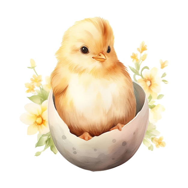 Cute Easter Charm Embrace Spring with the Adorable Presence of Easter Chick