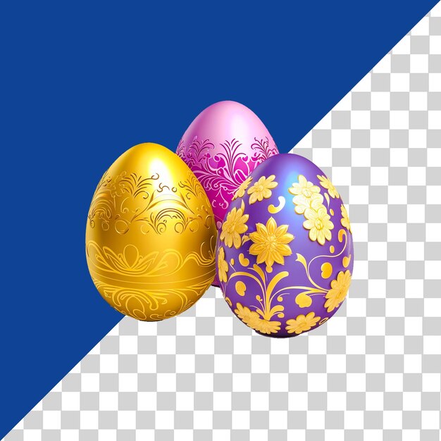 PSD cute easter egg illustration png