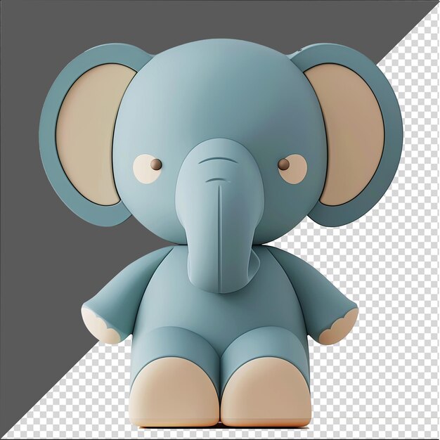 Cute Elephant cartoon design Chibi Elephant cartoon Illustration