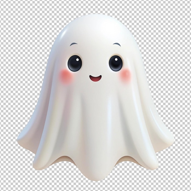 PSD cute ghost on transperent background