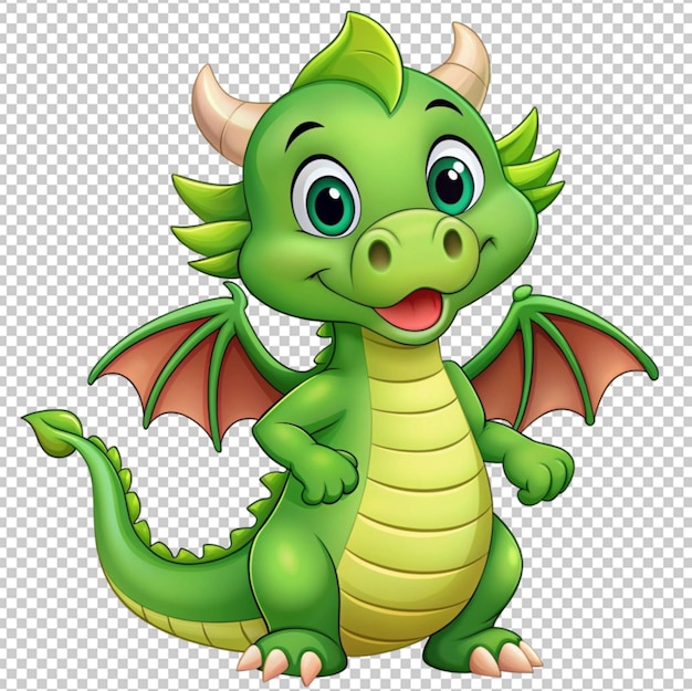 PSD cute green dragon