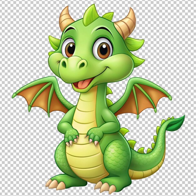 cute green dragon