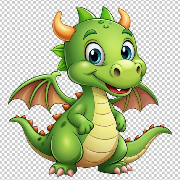 PSD cute green dragon