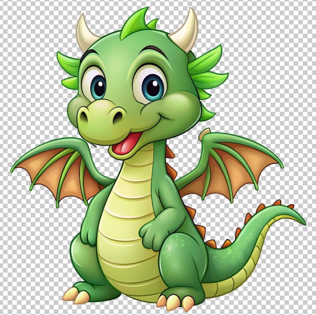 cute green dragon