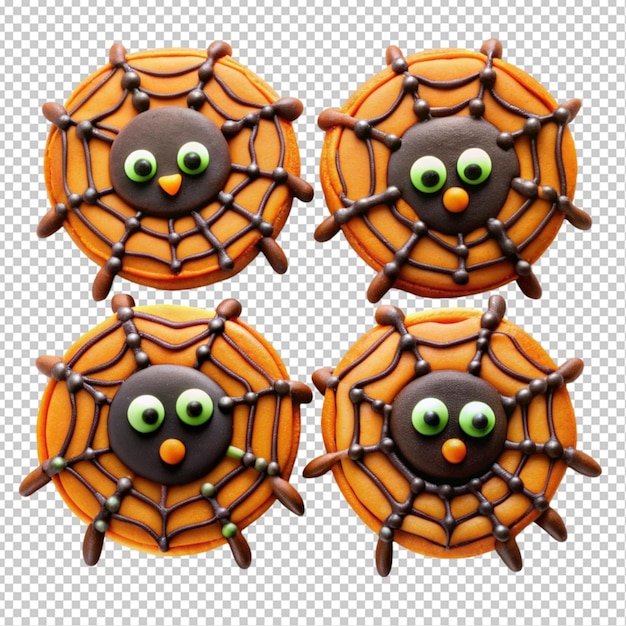 PSD cute halloween spider cookies