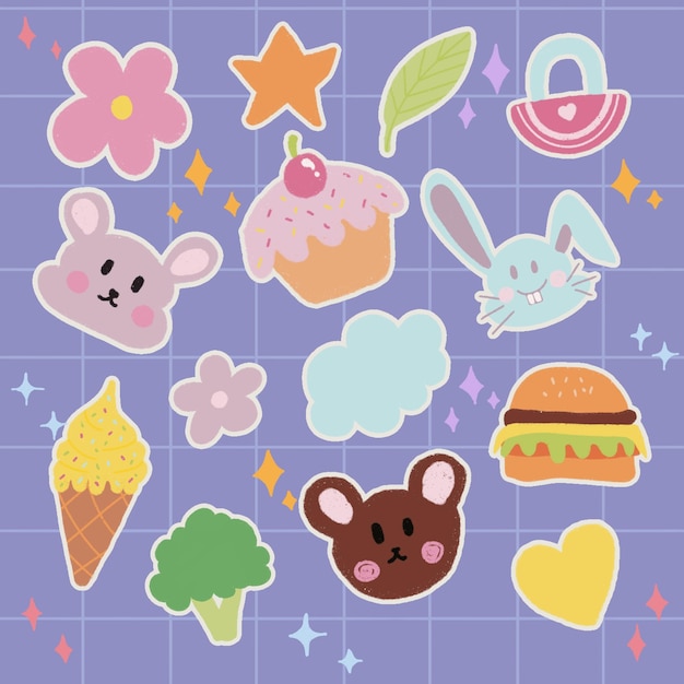 Cute Handrawn Stickers