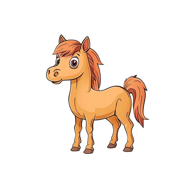 PSD a cute horse cartoon cartoon illustration