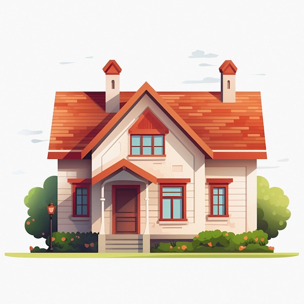 Cute House Illustration