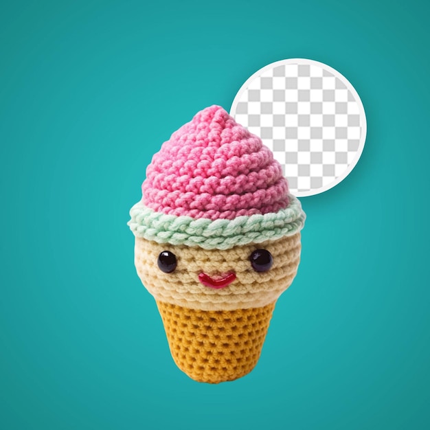 Cute ice Carme toy made from crochet