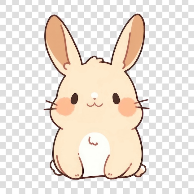 Cute kawaii bunny illustration