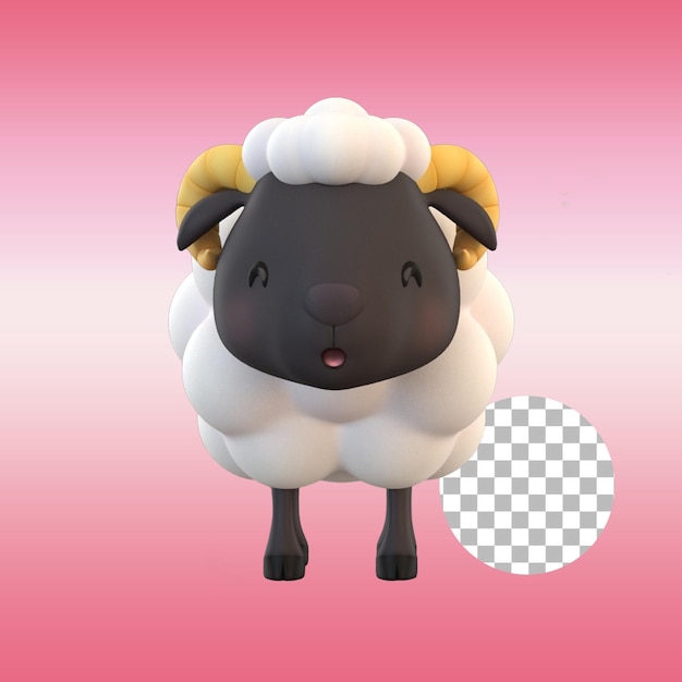 Cute little sheep toy for kids suitable for element design