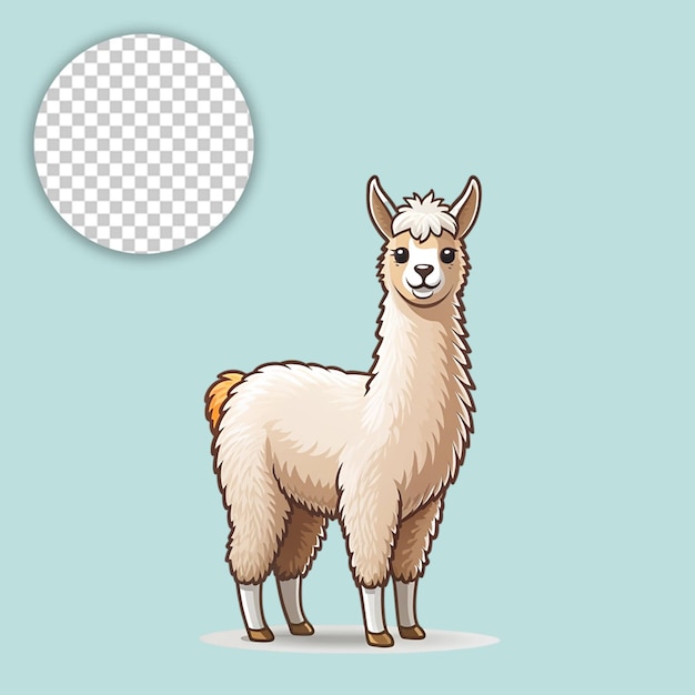 PSD cute sheep on transparent background