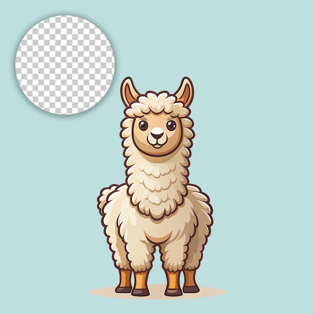 Cute Sheep on transparent background