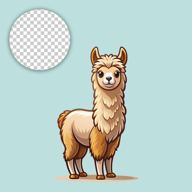 PSD cute sheep on transparent background