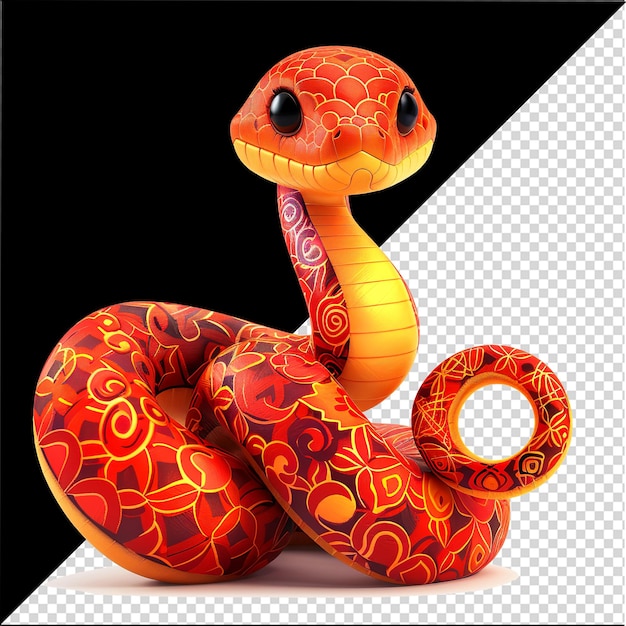 Cute Snake cartoon design Chibi Snake cartoon Illustration