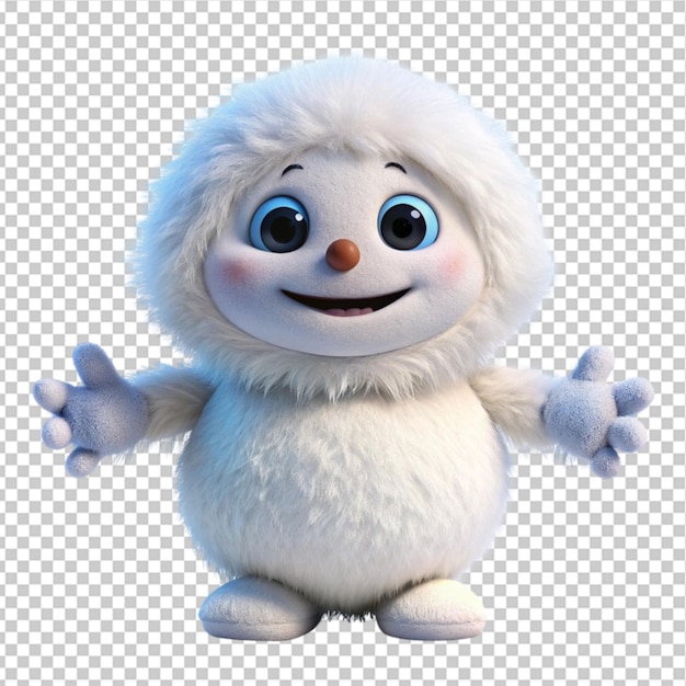 PSD cute snowmonster