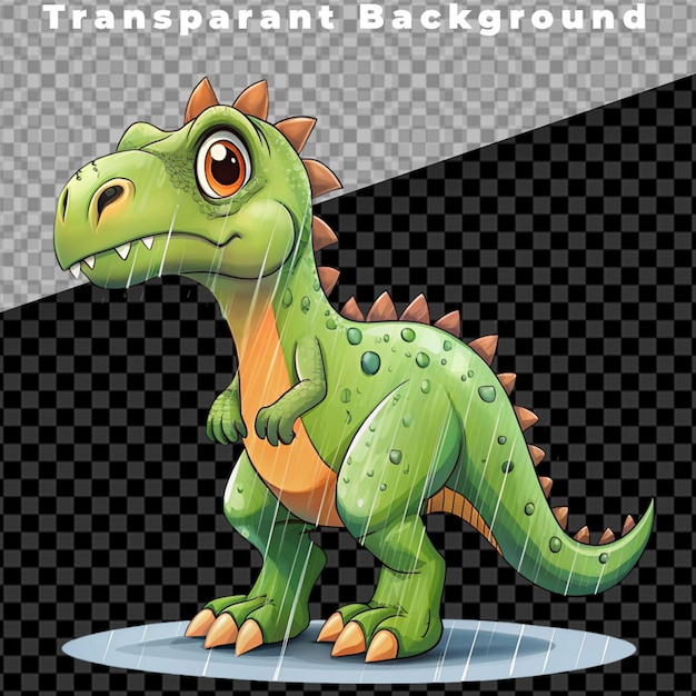 Cute spinosaurus dinosaur isolated