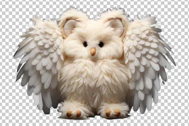 Cute teddy bear wings Transparent background