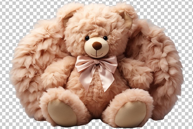 Cute teddy bear wings Transparent background