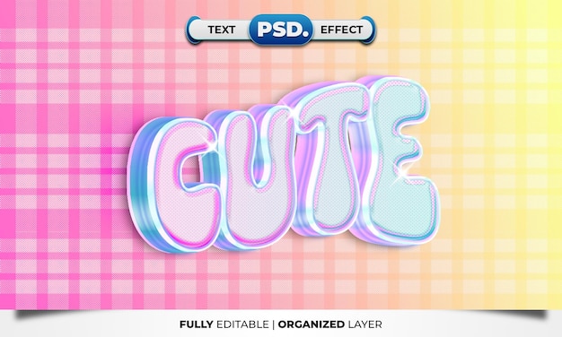 CUTE TEXT EFFECT