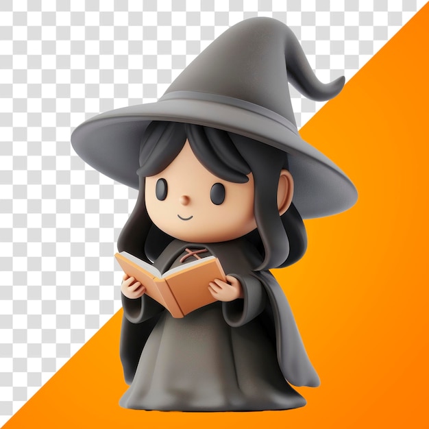 PSD cute witchscriptures figurine person human