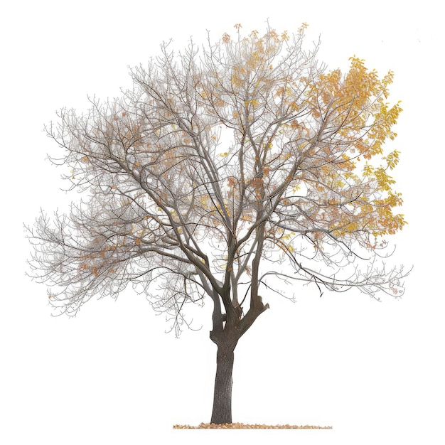 PSD cutout autumn tree on transparent background