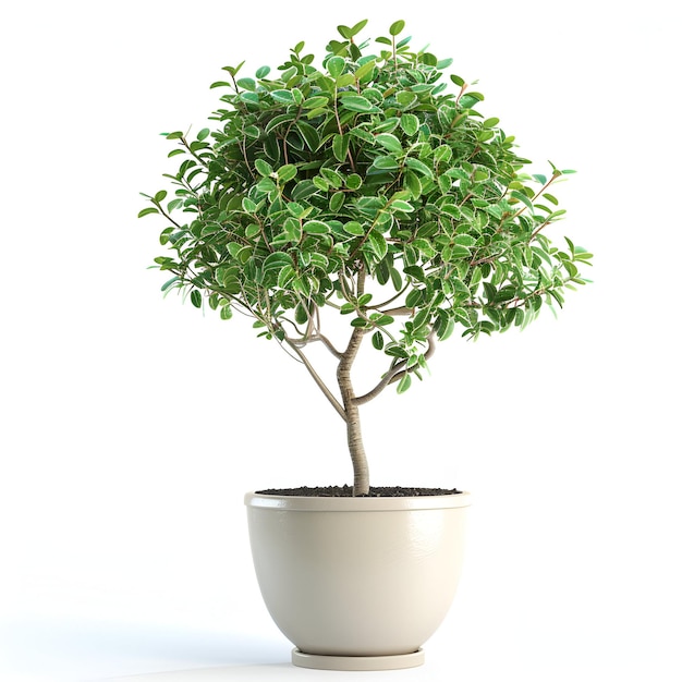 Cutout_potted_tree_euonymus_fortunei_plant cutout archviz psd