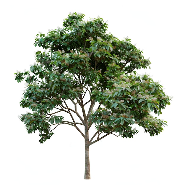 Cutout tree melicoccus bijugatus plant psd