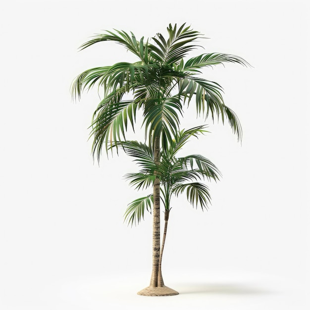 cutout tree Wodyetia_bifurcata_the_foxtail_palm with transparent background