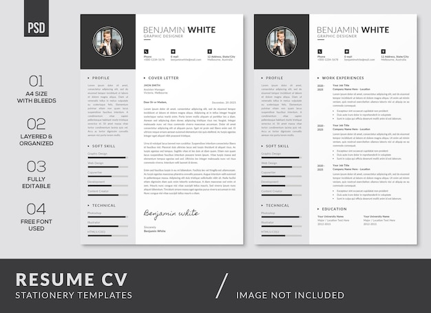 CV Resume and Cover Letter Templates