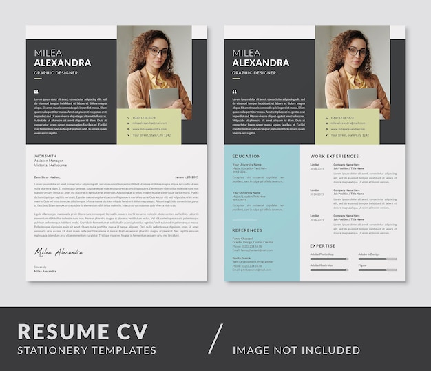 CV Resume Design PSD Templates