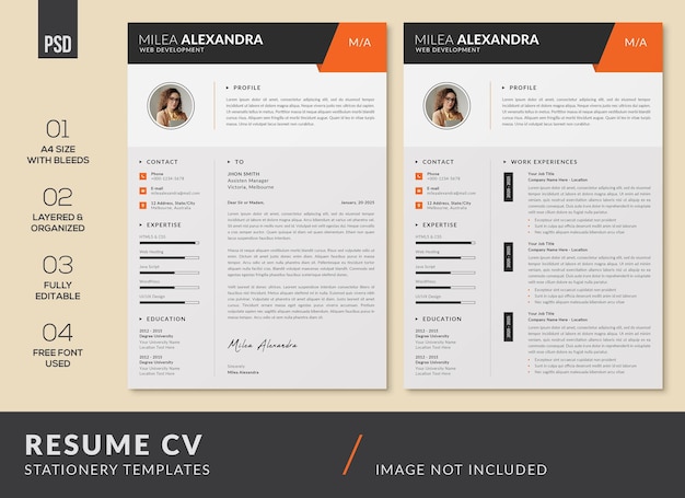 CV Resume Design Templates