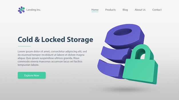 Cyber security landing page