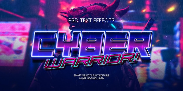 CYBER WARRIOR! TEXT EFFECT