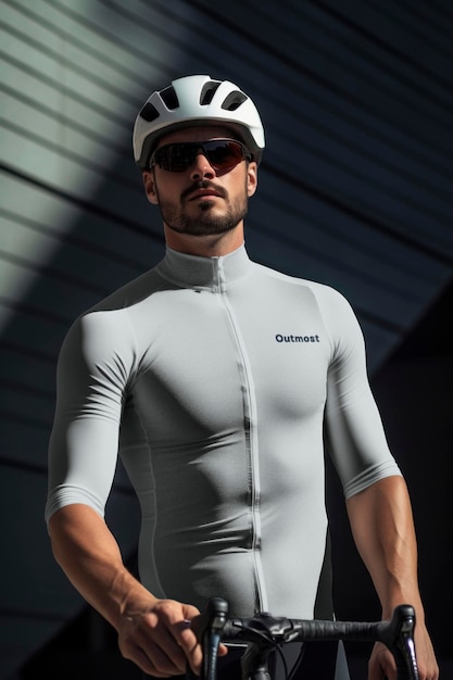 PSD cycling kit mockup sportswear psd