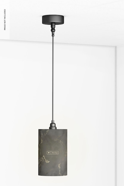 Cylinder Pendant Lamp Mockup