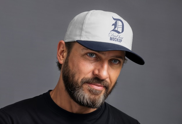 PSD dad hat mockup