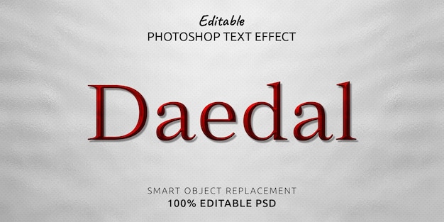 Daedal Photoshop Text Effect