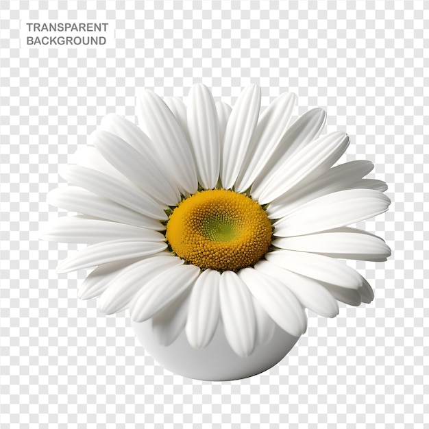 Daisy element in PNG format with transparent background