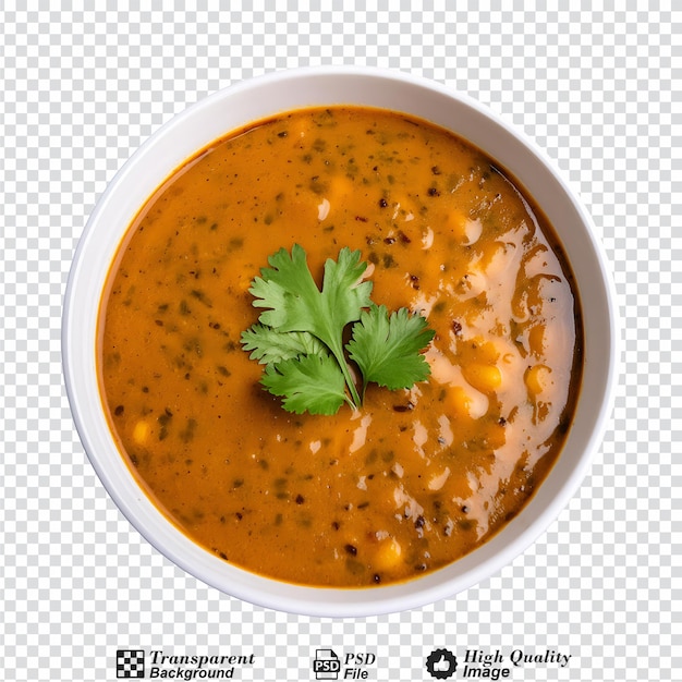 Dal makhani isolated on transparent background