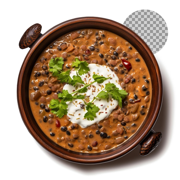 PSD dal makhani popular dish from punjab region on transparent background