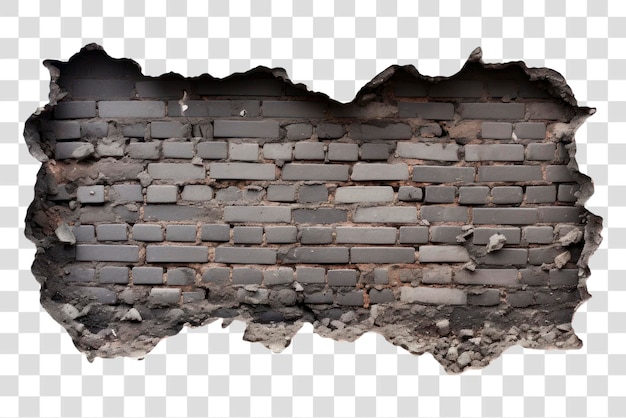 Damaged brick wall background