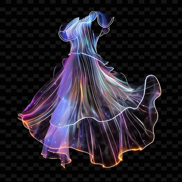 a dancing girl with a dancing dress on it