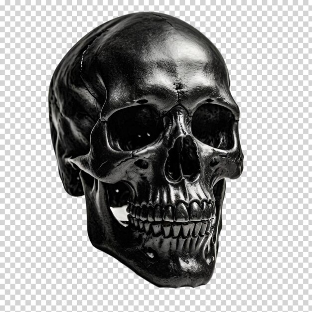 PSD dancing skeleton monochrome skull dancing skeleton human skull on a transparent background