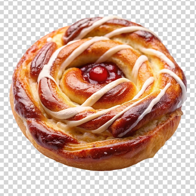 Danish pastry Isolated on transparent background